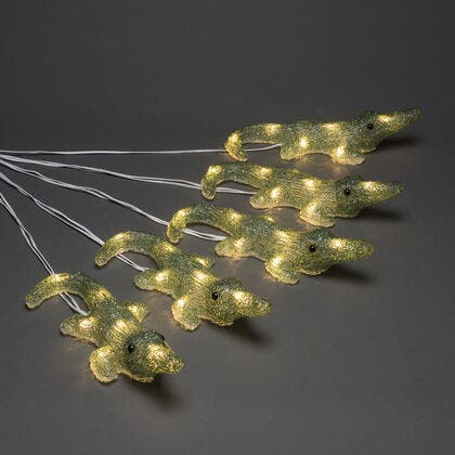 Krokodiler akryl 5st 40 LED