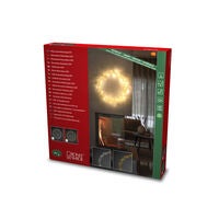 LED Metallkranz, silberf.,45cm