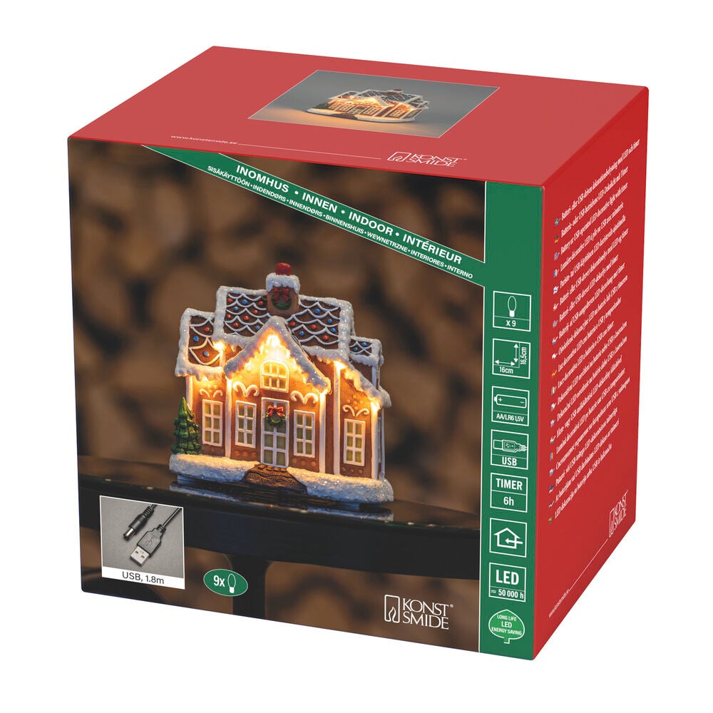 B/O mini Pepparkakshus LED