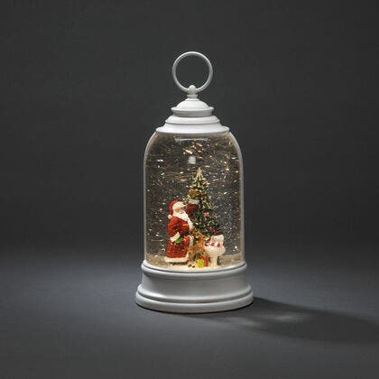 Lantern Santa&Snowman LED B/O