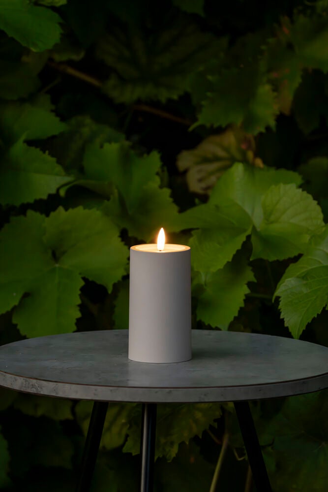 LED candle Beige 12cm 2xAA