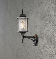 Milano vägglykta upp E27 PIR