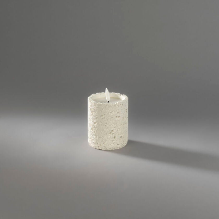 B/O cement candle light LED