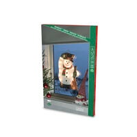 Siluett snögubbe  20 lampor