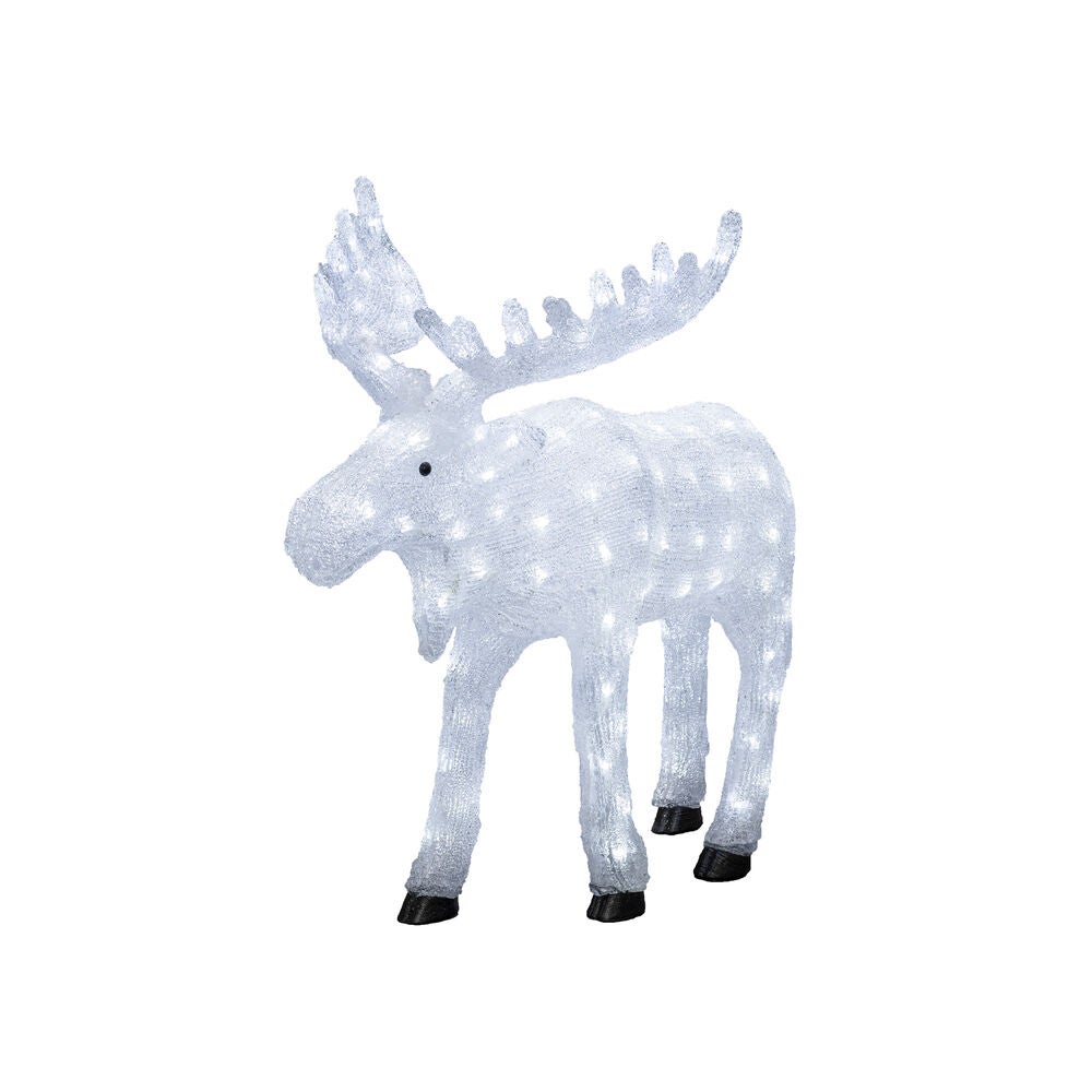 Älg akryl vit LED 65cm