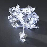 LED Dekolichterkette, silberne