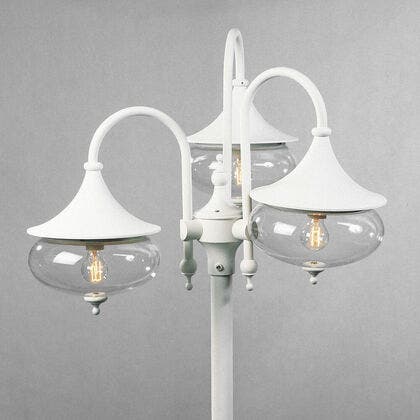 Libra 3-arm lykta ex stolpe