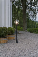 Orion Short Pole, White glass