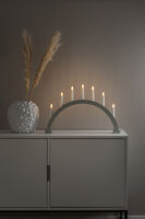 LED Holzl. mattgrau / gruener