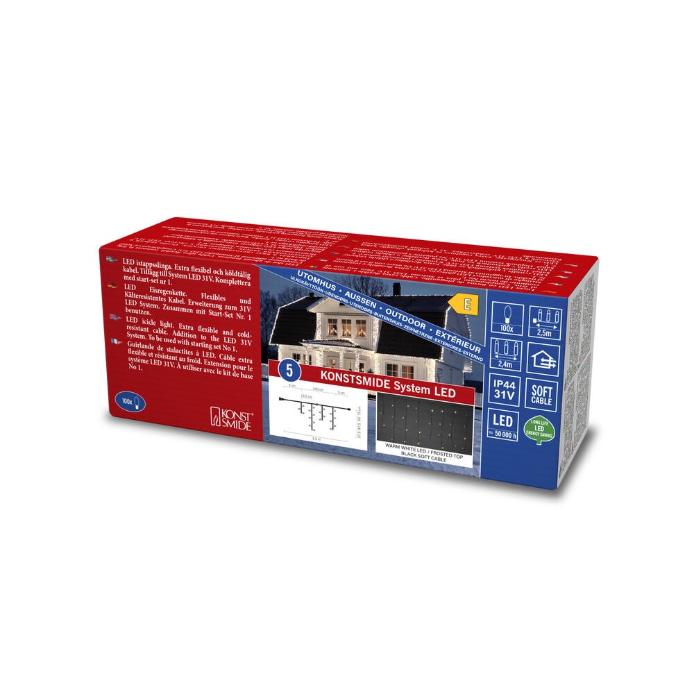 Istappsslinga 100LED frost.31V