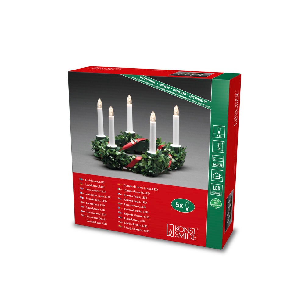 Lucia Crown, Green/Dec.B/O LED