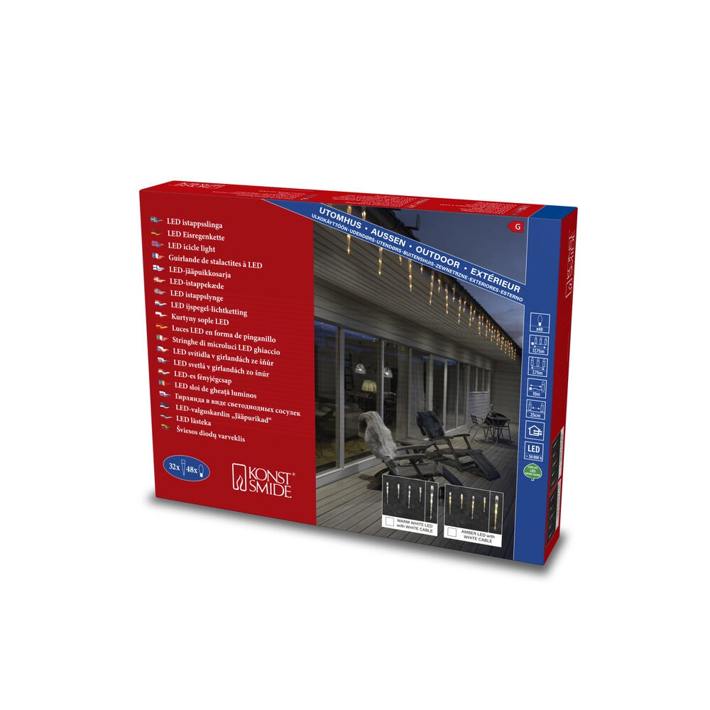 Icicle Lightset Amber LED