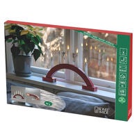 Candlestick red 5 LED battery