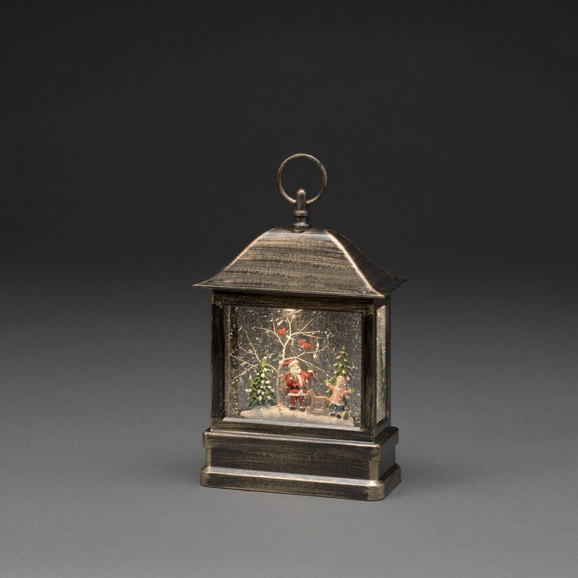 Water Lantern Santa & Child