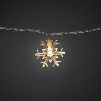 Gardinslinga 44 snöflingor LED