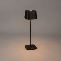 Capri table lamp usb black