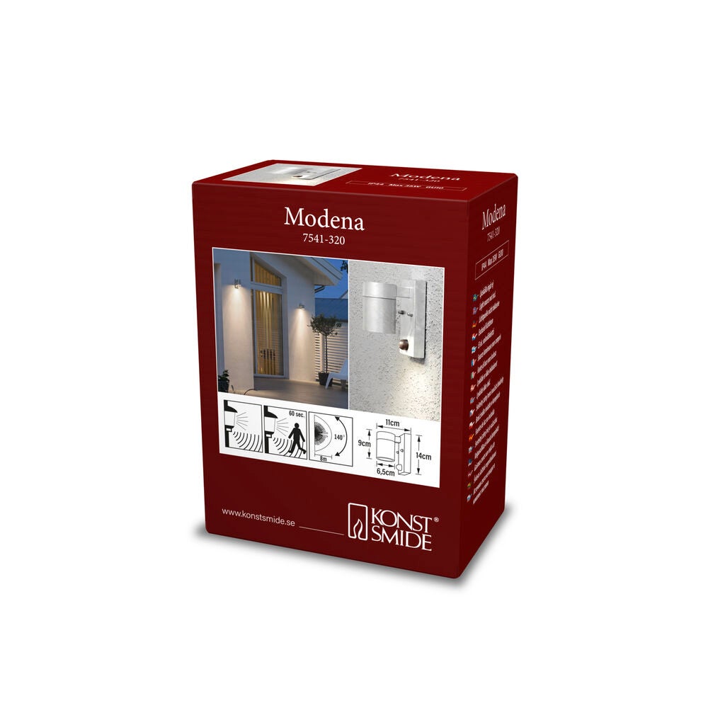 Modena Single Wall Light galva