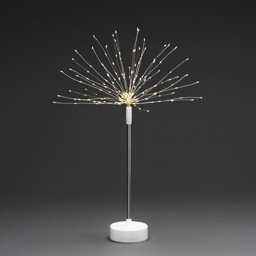 Stående metalldekoration vit