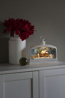 Lantern w Santa&Animal LED B/O