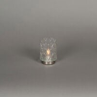 Rechargeable Glass Candle. LED