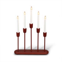 Candlestick Wood/Metal 5 LED
