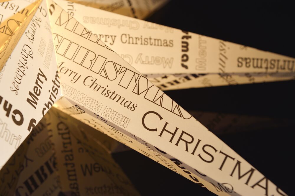 Paper star 7 points 78cm