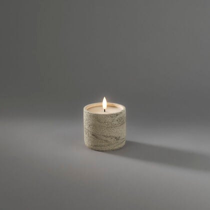 B/O cement candle light LED