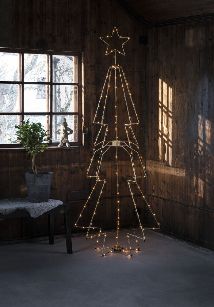 Metallgran mörkgrön 145 LED