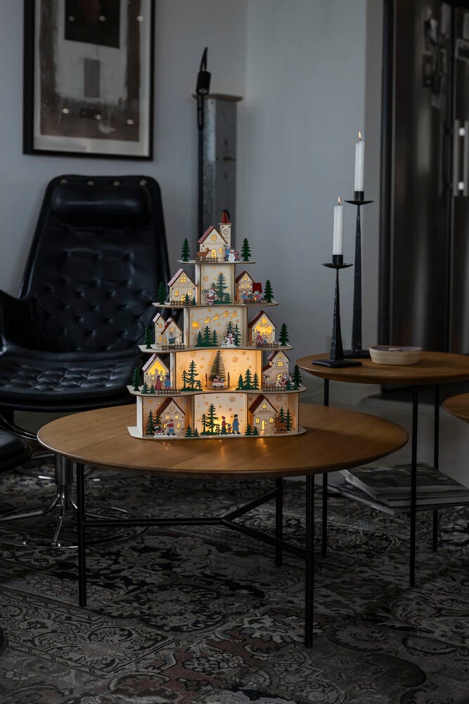 Xmas Dorf LED, B/O & Usb