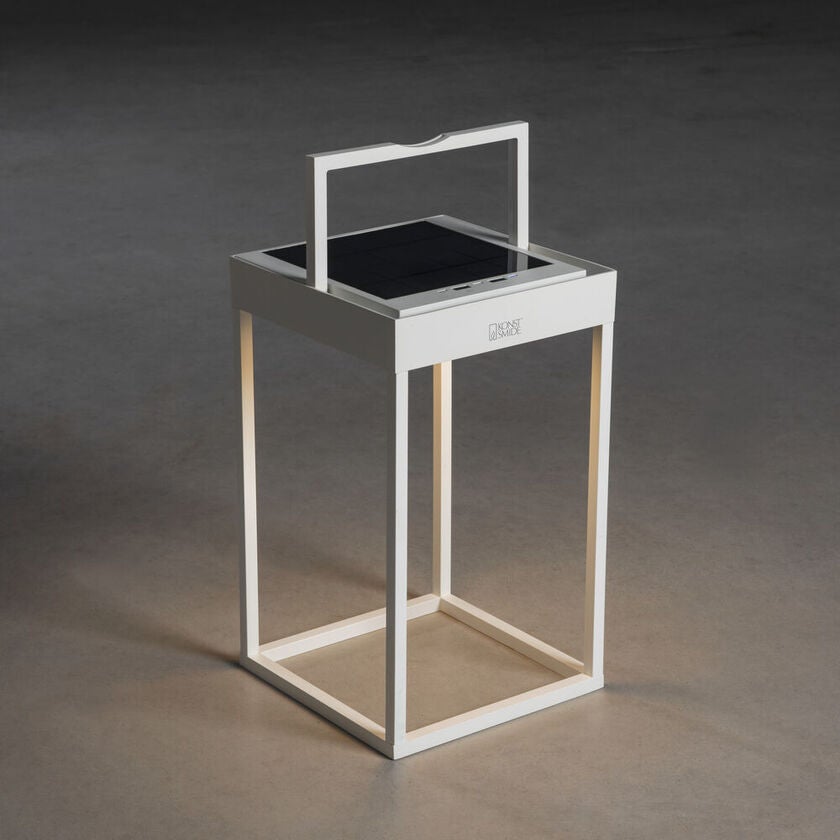 Portofino lanterna USB/sol vit