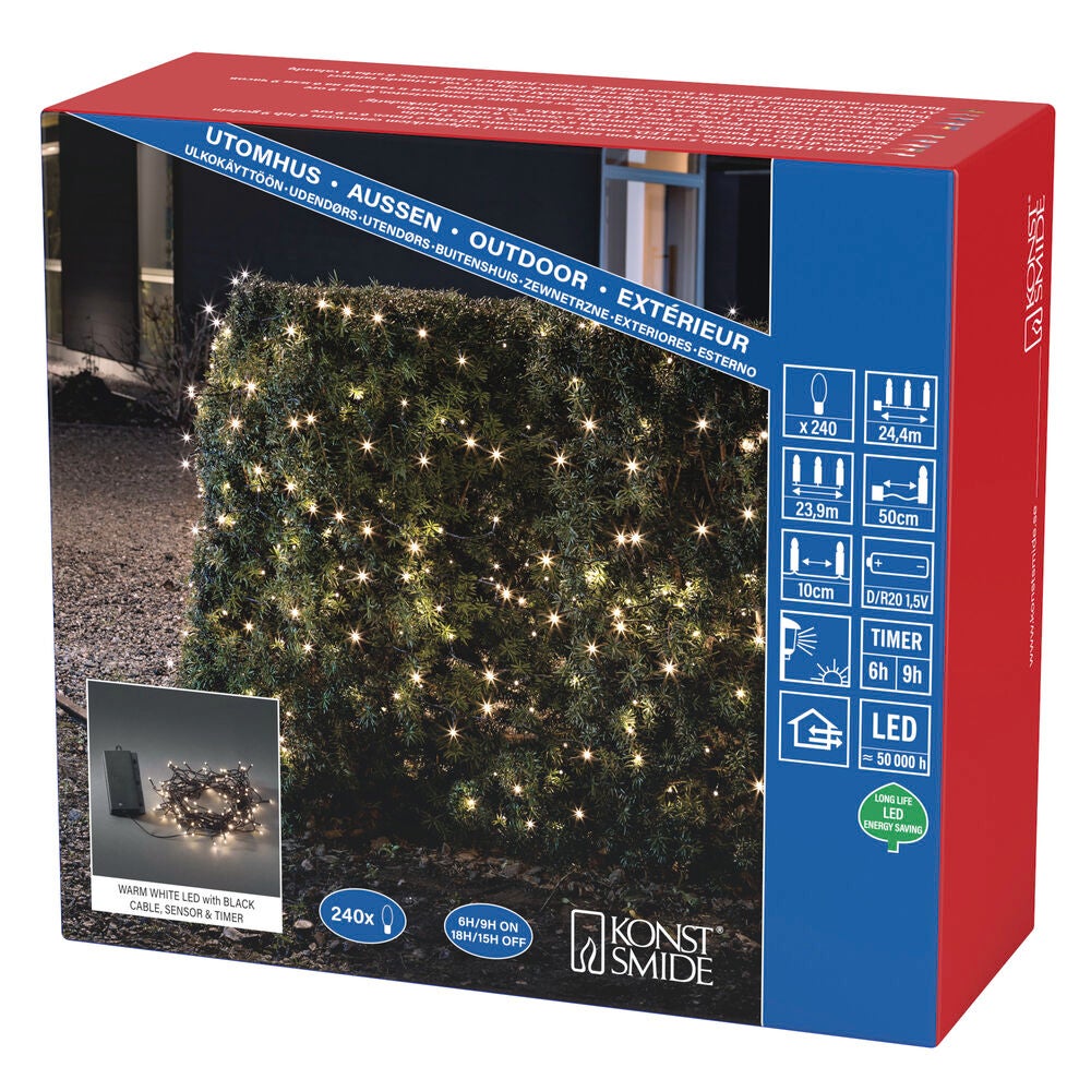Slinga 240 varmvita LED