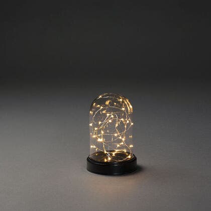 Glaskupa 30 amber LED