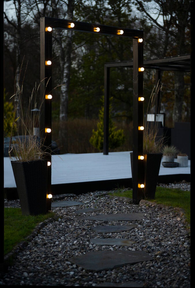 Ljusslinga 30 opal lampor, LED