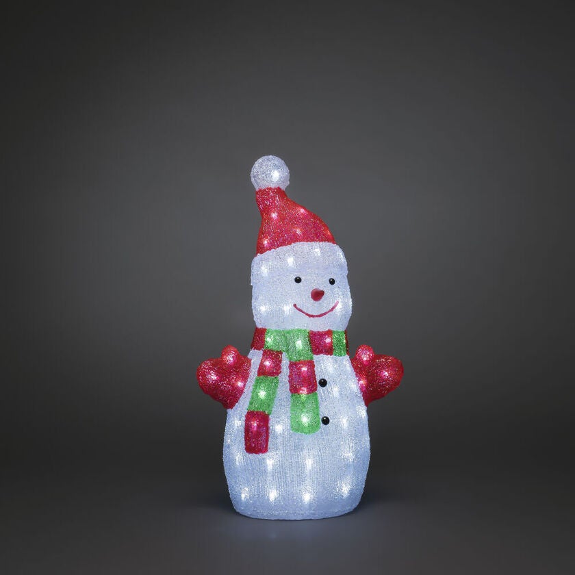 Acrylic Snowman, 50cm, 88 LED