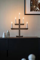 Träljusstake 5L,  brunbets