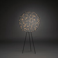 Rund metalldekoration 160 LED