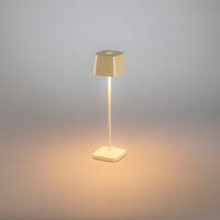 Capri mini bordsl gräddvit USB