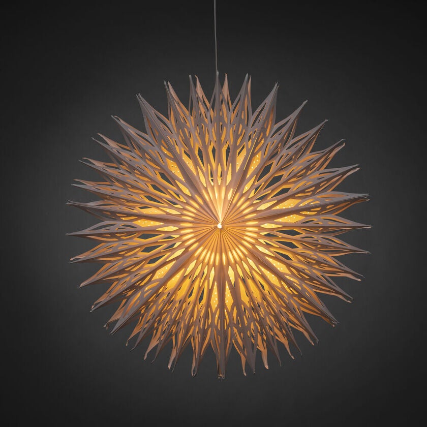Papierstern, weiss, 78cm,Blume