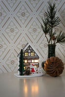 B/O Siluett Hus trä 1 LED