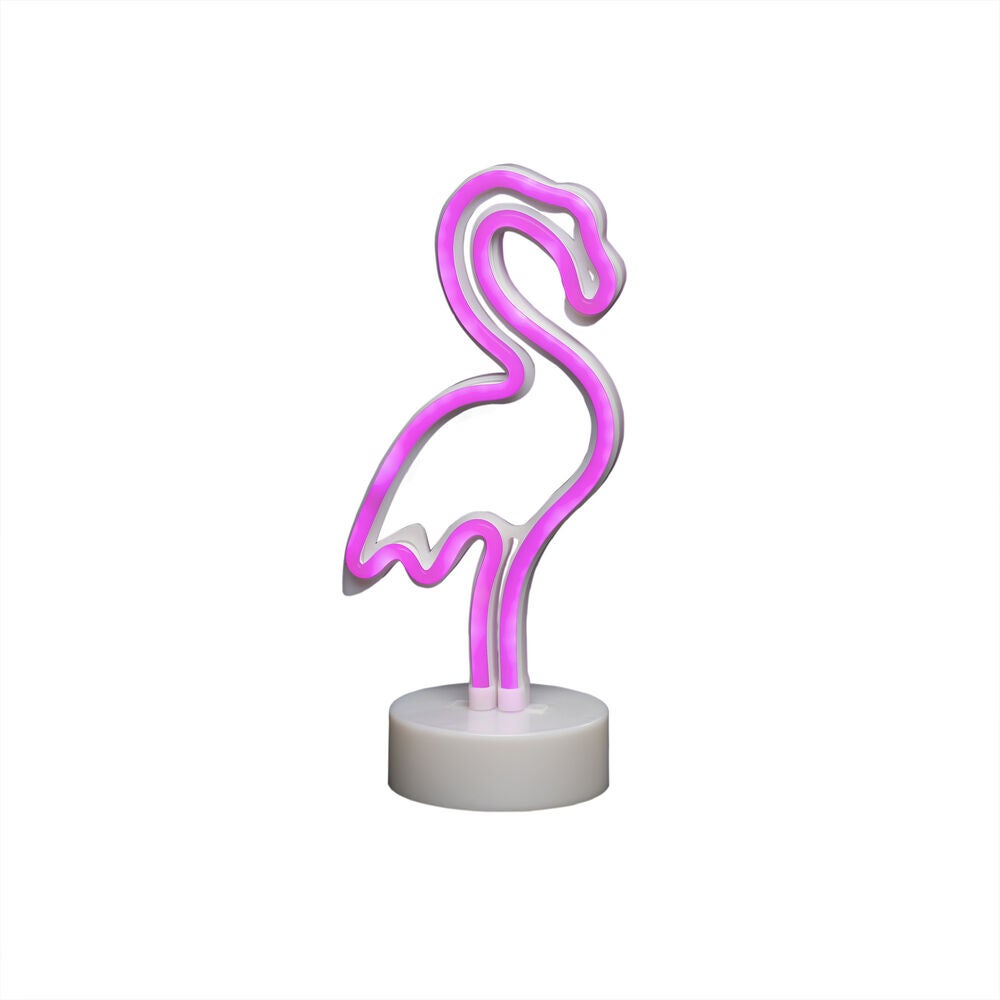 B/O Flamingo w. ropelight LED