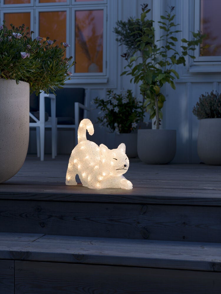 Acrylic Cat 35cm LED