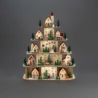 Xmas Dorf LED, B/O & Usb