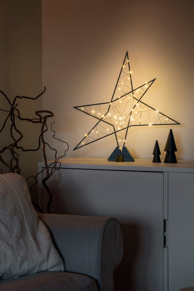 Metallsilhouette Stern , gold,