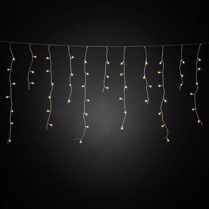 200 Icicle LED Amber Solar B/O