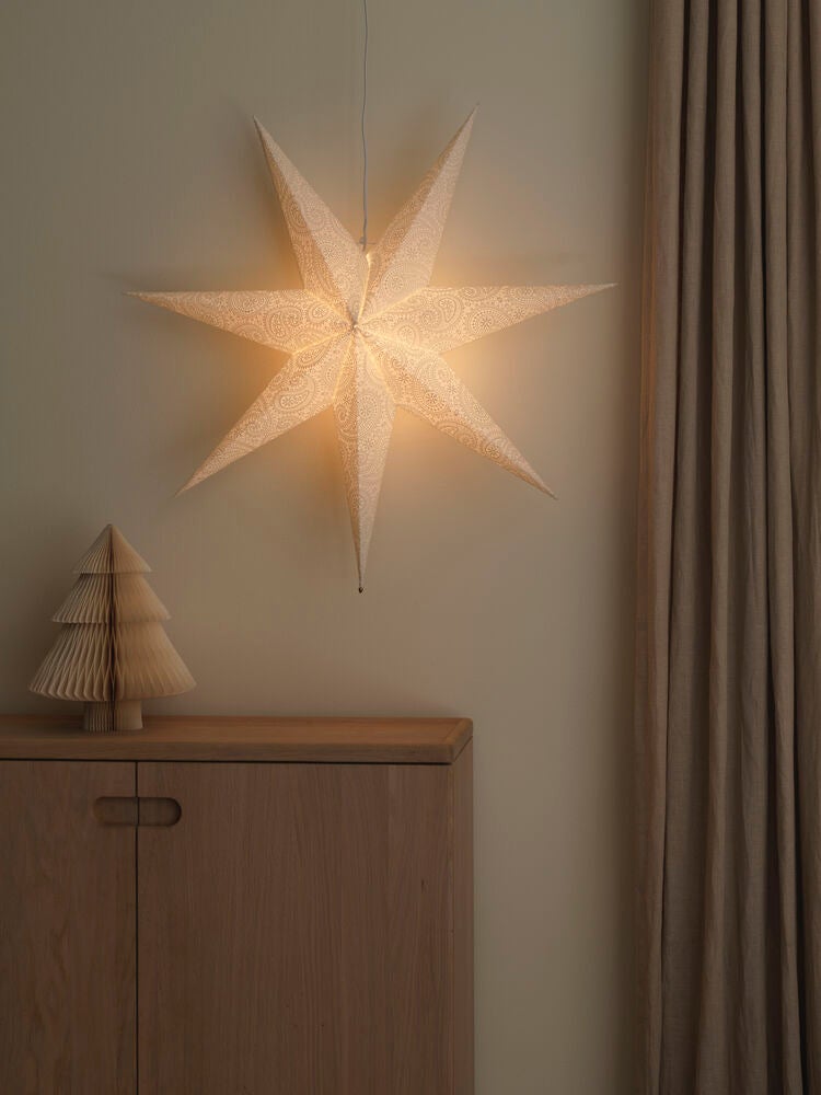 Paper Star hanging 80cm white