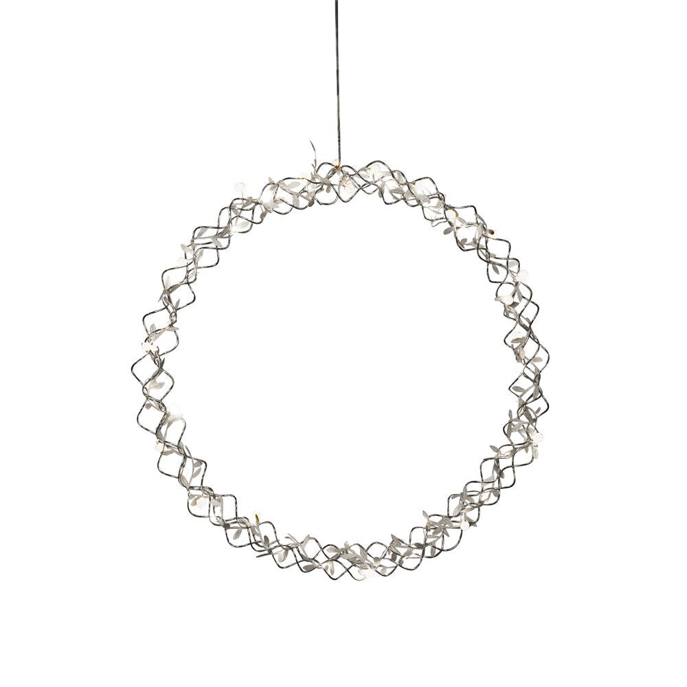 Krans silver, 45 cm 40 LED