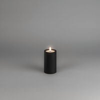 LED candle Black 12cm 2xAA
