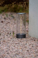 Edison L bordslampa M.Grå USB