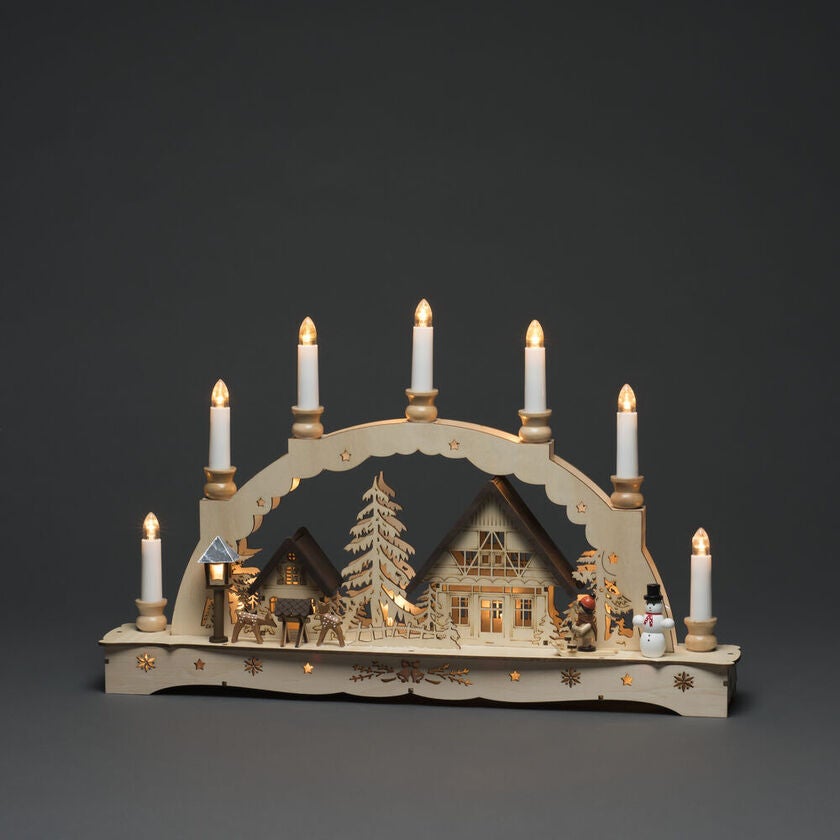 Wooden silhouette 21 LED