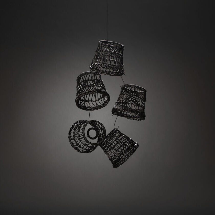 Small Lamp Shade Rattan 5pce